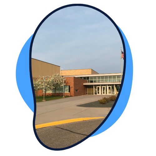 A high school campus