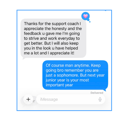 Message from a CoachedUp athlete